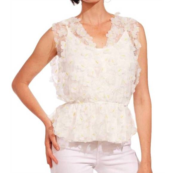 NEW EVA FRANCO glory top in daffodil petal - Picture 1 of 4